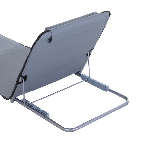 Solstol, 134x48x36-45 cm, Grå