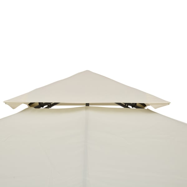 Pavillon Udskiftnings Tag, 300x300 cm, Hvid