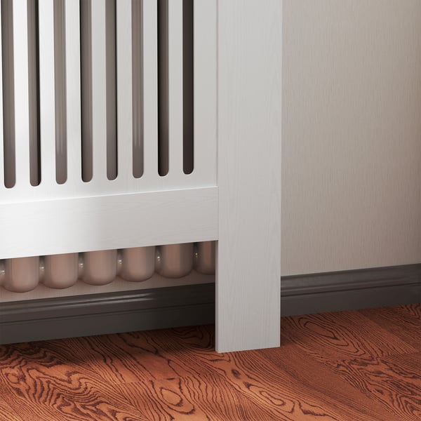Radiatorafdækning, 79x19x81 cm, Hvid
