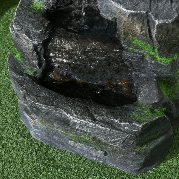 Aurinkopuutarhalähde, 34x28x57 cm, Harmaa