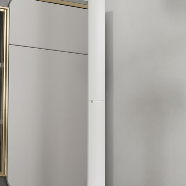 Barbord, 60x60x102 cm, Hvid