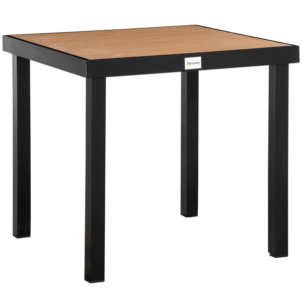 Matbord, 78x78x74 cm, Svart