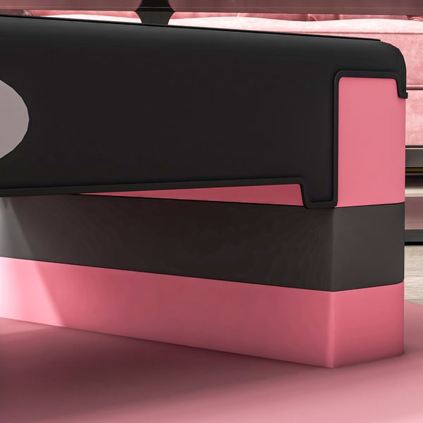 Aerobic Stepper, 80x31x20 cm, Sort Pink Grå