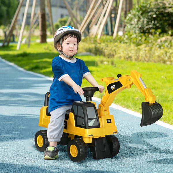Ride-On Gravemaskine, 85x27,5x47,5 cm, Gul og Sort