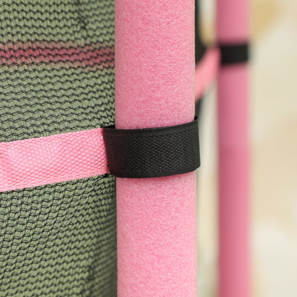 Børnetrampolin, 140x140x190 cm, Pink