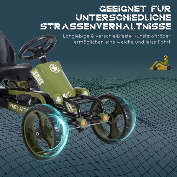 Go Kart, 105x54x61 cm, Grøn