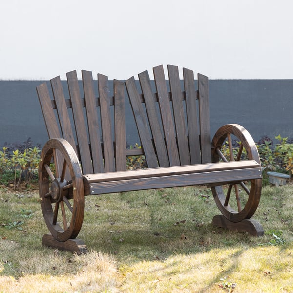Havebænk, 108x66x95 cm, Brun