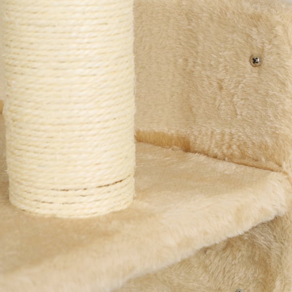 Klatrevæg til katte, 110x56x73 cm, Beige