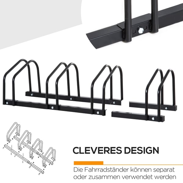 Cykelställ, 110x33x27 cm, Silver