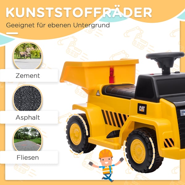 Elektrisk Ride-On Traktor, 74,5x36x43,5 cm, Gul