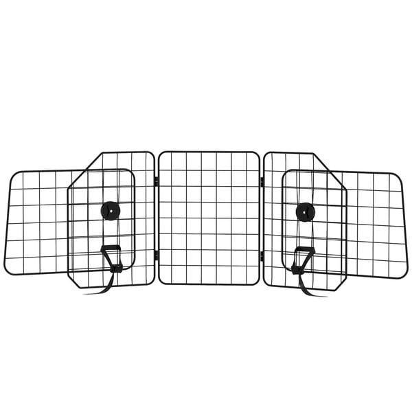 Hundegitter, 93-150x42 cm, Sort