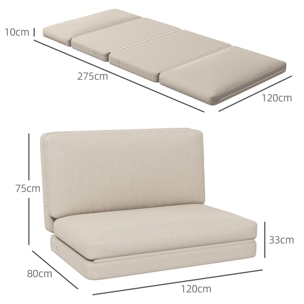 Lattiasohva, 120x80x75 cm, Beige