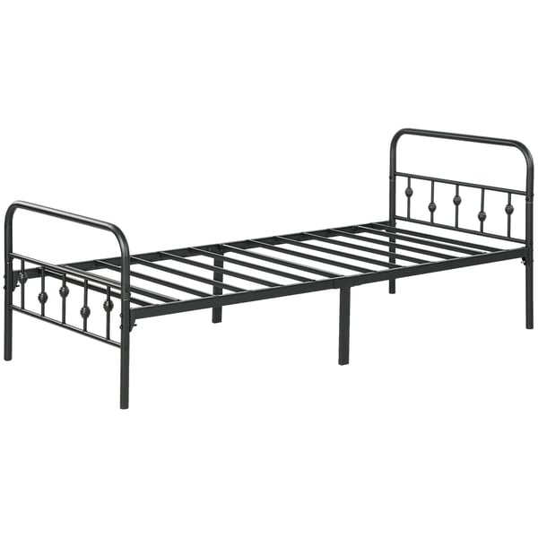 Sengeramme, 206,9x91,8x82,5 cm, Sort