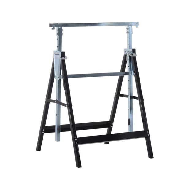 Stilladsbuk, 68x58x80-130 cm, Sort