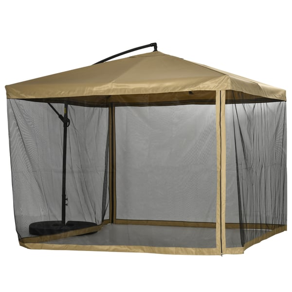 Riippuvarjo, 295x295x260 cm, beige
