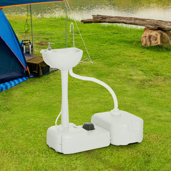 Camping vask, 83x50x103 cm, grå
