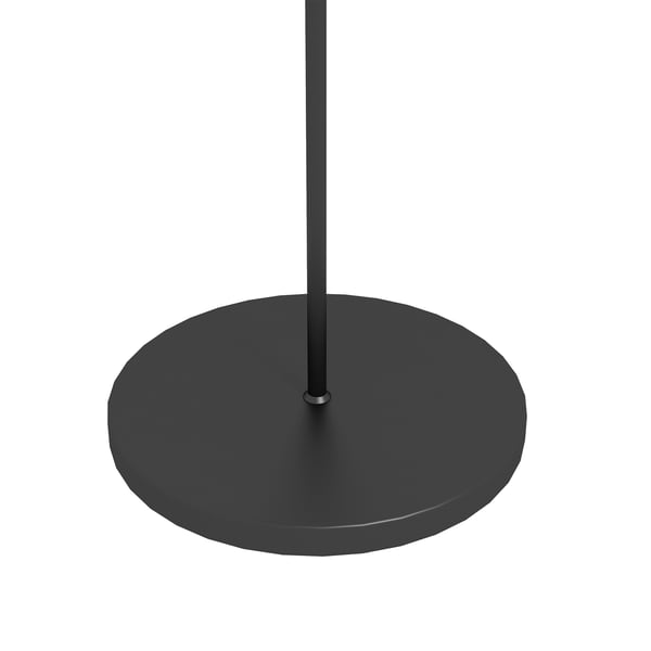 Udendørs solcelle havelampe, 34x130 cm, sort/gul, metalstel