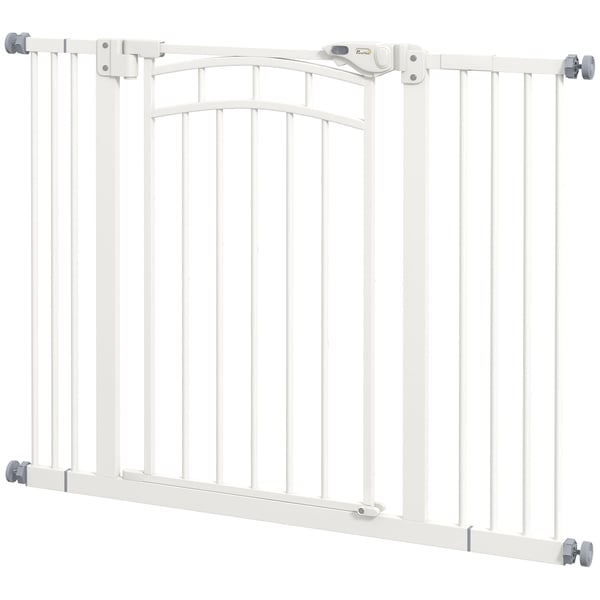 Husdjurgrind, 74-100x76 cm, Vit Husdjurgrind, 74-100x76 cm, Vit
