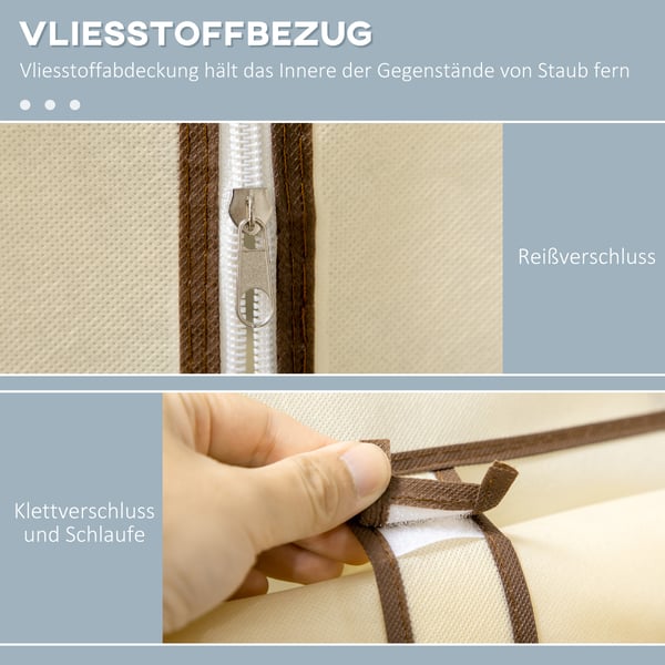 Stofskab, 103x43x162,5 cm, Creme
