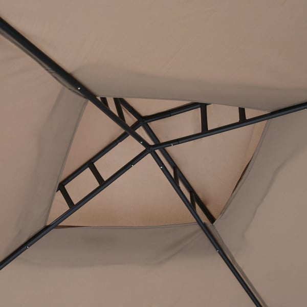 Trädgårdspaviljong, 294x294x265 cm, Grå