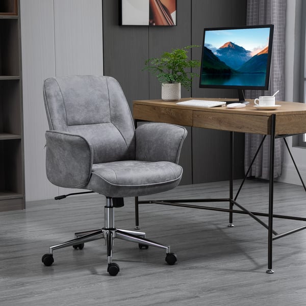 Kontorstol, 67x69x92-102 cm, Lysegrå