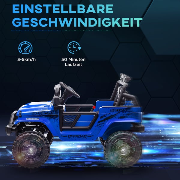 Elektrisk Børnebil, 109x67x68,5 cm, Blå