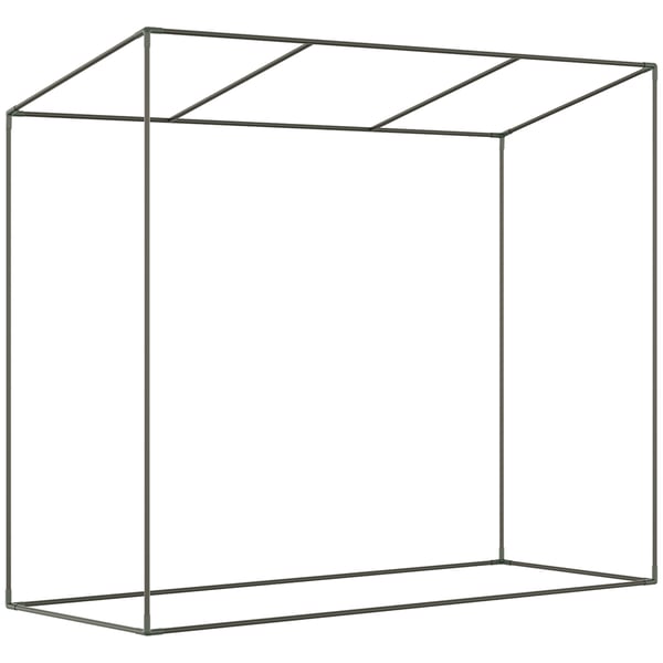Växthus, 200x68x196 cm, Vit