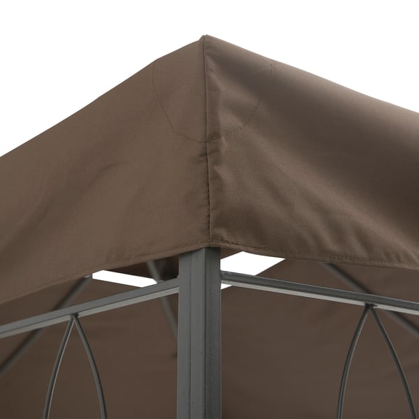 Erstatningstag til havepavillon, 300x400 cm, brun, polyester