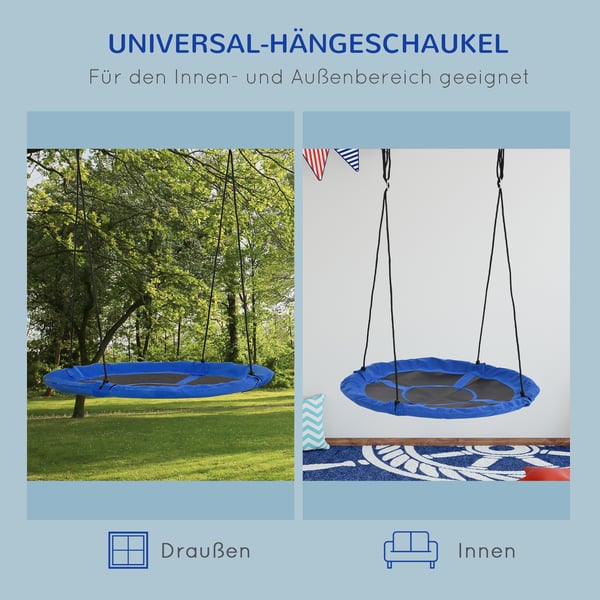 Nest Swing, 110 cm diameter, Blå