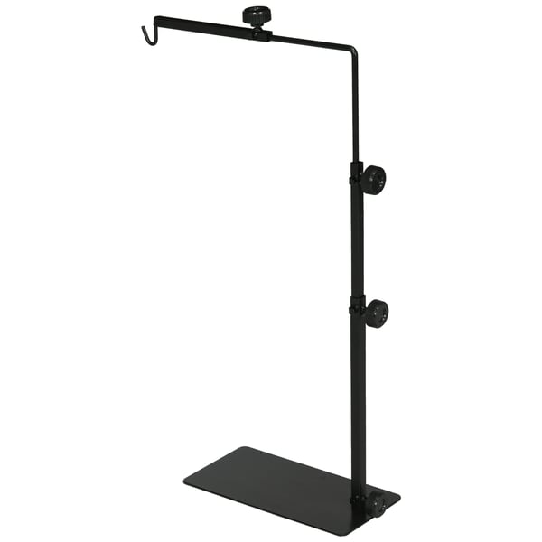 Ställ för reptilvärmelampa, justerbar, 40x15x95 cm, svart