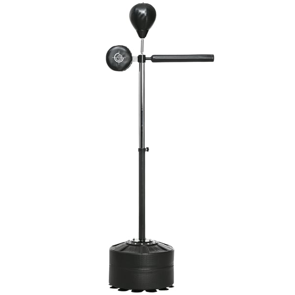 Boksestander, 80,5x48x163-205 cm, Sort