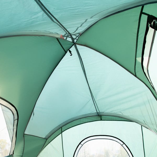 Campingtelt, 455x230x180 cm, Grøn