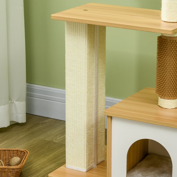 Kattetårn, 59,5x39,5x114 cm, Eg Creme