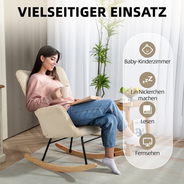 Gyngestol, 98x71x101 cm, Beige