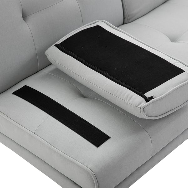Bäddsoffa, 181x77x72 cm, Ljusgrå