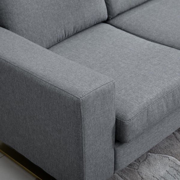 Soffa, 200x82x78 cm, Mörkgrå