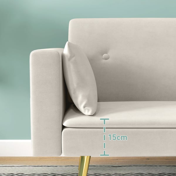 Vuodesohva, 181x73x78,5 cm, beige