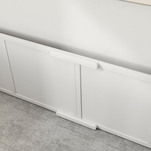 Fødekasse, 196x96x48 cm, Hvid