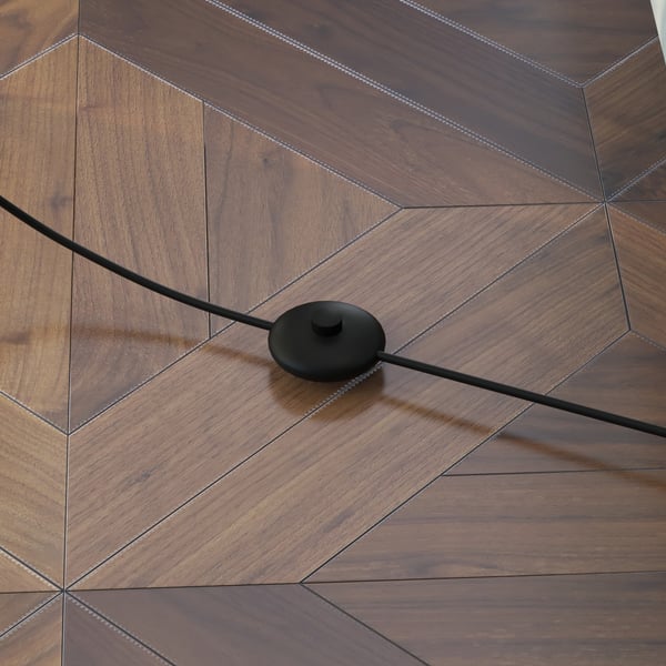 Gulvlampe, 26x26x160 cm, Hvid