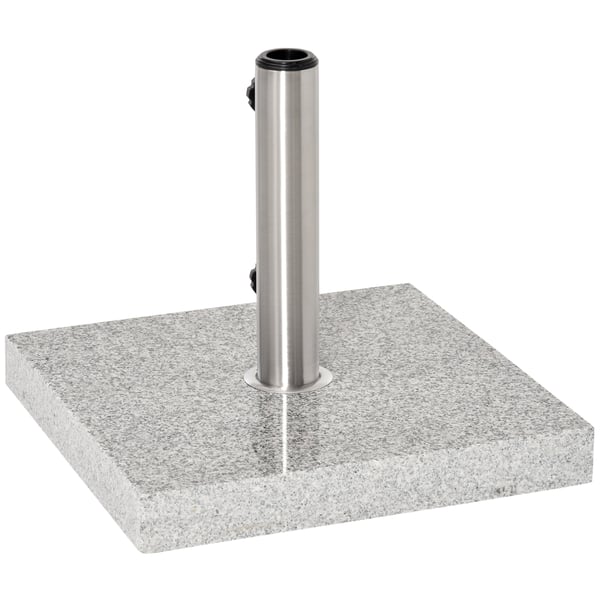 Parasolbas, 42x42x36 cm, Marmor, Silver