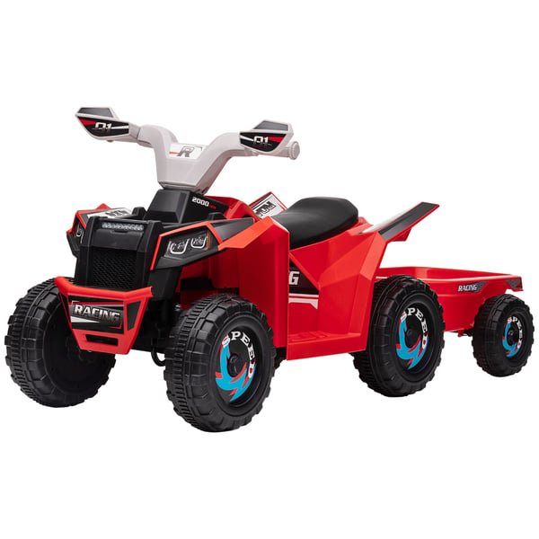 Elektrisk Quad Cykel, 106x41,5x48,5 cm, Rød