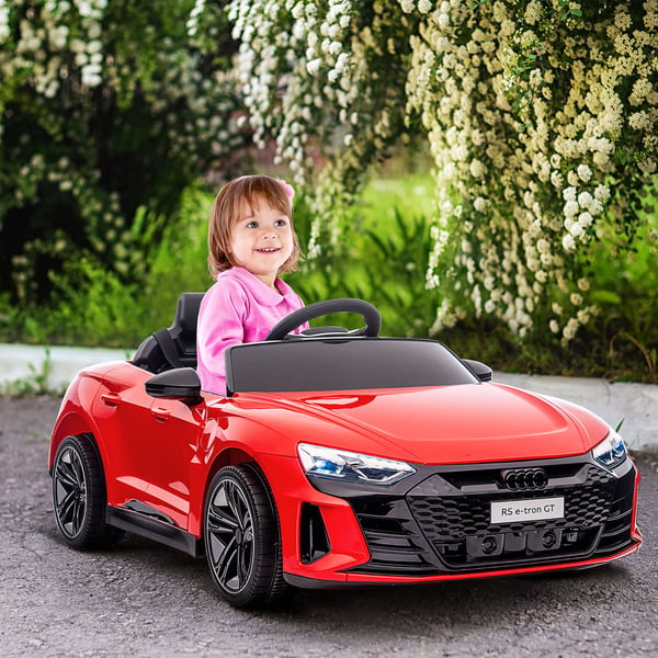 Elektrisk elbil, Audi RS e-tron GT, 103x58x41 cm, Röd