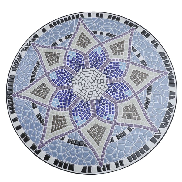 Puutarhapöytä, 60x71 cm, Sininen, Metalli