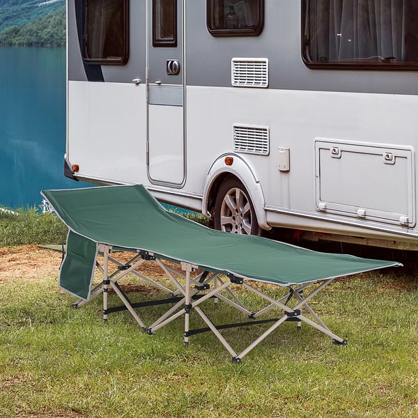 Camping Seng, 190x68x52 cm, Grøn
