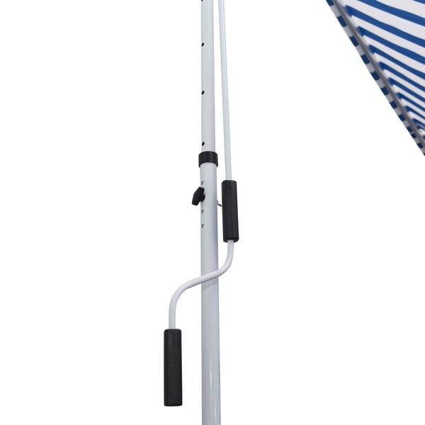 Markise, 300x150x170-280 cm, Blå, Hvid