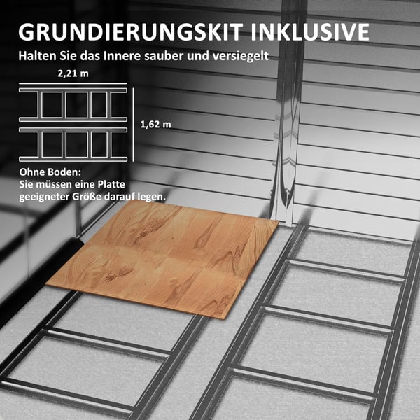 Haveskur, 240x206x198 cm, Brun