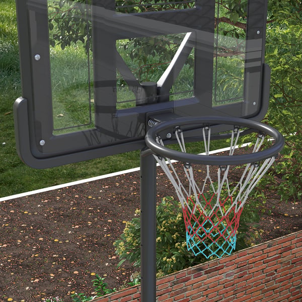 Basketballstander, højdejusterbar 230-305 cm, sort