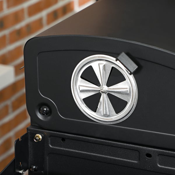 Gasolgrill, 161x53x101 cm, Svart