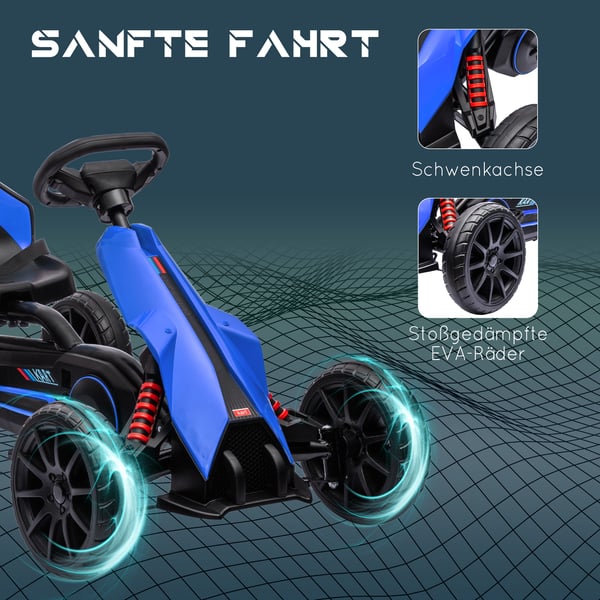 Gokart, 100x58x58,5 cm, Blå