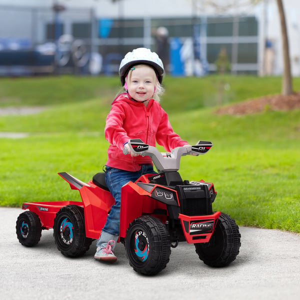 Elektrisk Quad Cykel, 106x41,5x48,5 cm, Rød